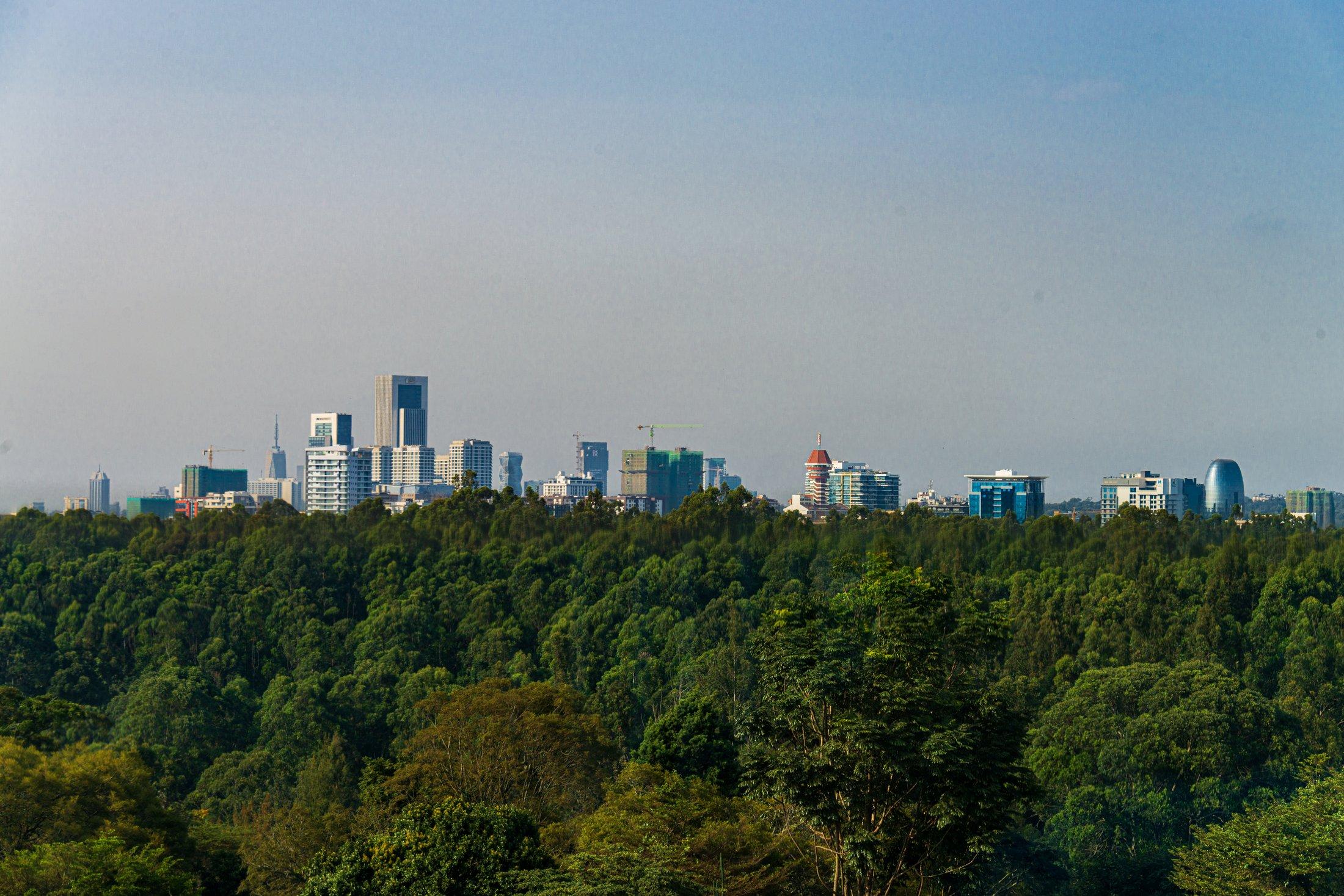 The Nairobi skyline